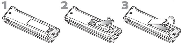 SYLVANIA LC320SLX - Insérer les piles - 1