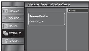 SYLVANIA LC320SLX - Información sobre el Software Actual - 6
