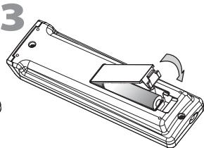 SYLVANIA LC320SLX - Instalación de las Pilas - 3