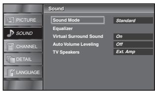 SYLVANIA LC320SSX - Sound Adjustment - 5