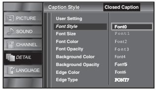 SYLVANIA LC320SSX - Font Style - 1