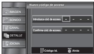 SYLVANIA LC320SSX - Presione [los botones numéricos] para introducer el nuevo Codigio Id. de 4 digitos. - 2