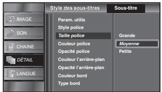 SYLVANIA LC320SSX - Taille police - 1
