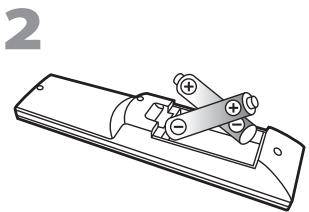SYLVANIA LC320SSX - l Installing the Batteries - 2
