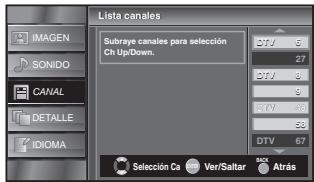 SYLVANIA LC320SSX - Utilice [Cursor / ] para selectionar el canal que desea eliminar, y bajo presione [ENTER]. - 2