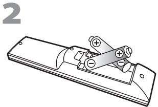 SYLVANIA LC320SSX - ☑ Instalación de las Pilas - 2