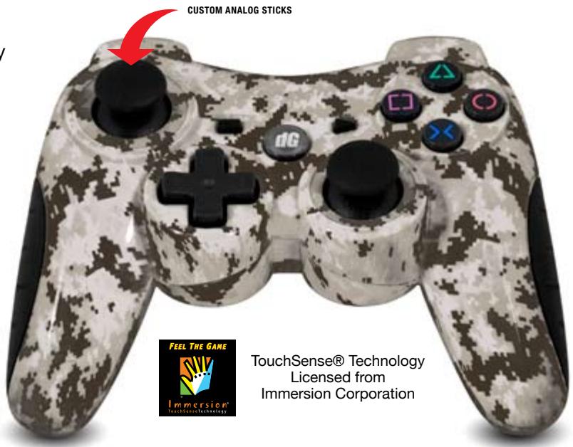DREAMGEAR DGPS3-1370 - - Rubberized controller surface - 1