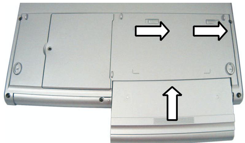 MAXDATA 660T - INSERTING THE BATTERY - 2