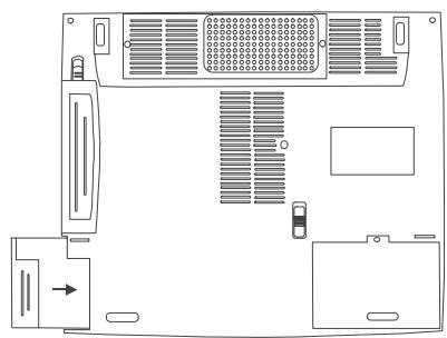 MAXDATA ECO 3000T - INSERTING THE BATTERY - 1