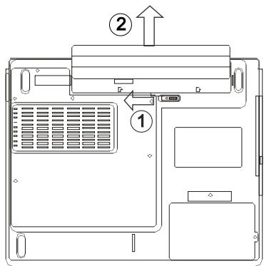 MAXDATA ECO 4000 A - Removing the Battery - 1