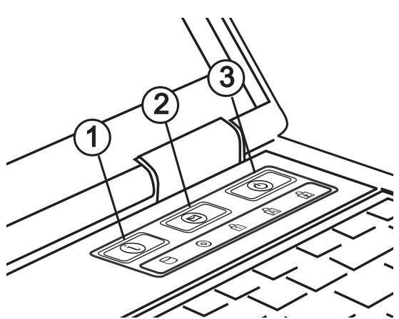 MAXDATA M-BOOK 1200 - THE QUICK BUTTONS (QUICK LAUNCH KEYS) - 1