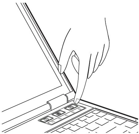 MAXDATA M-BOOK 1200 - SWITCHING THE COMPUTER ON - 1