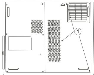 MAXDATA M-BOOK 1200 - REMOVING THE BATTERY - 1