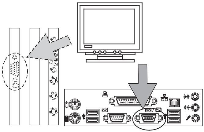 MAXDATA PC BTX - Connecting a Monitor - 1