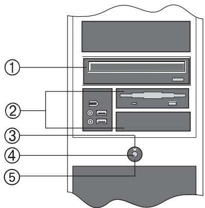 MAXDATA PC BTX - Front Panel Components - 1
