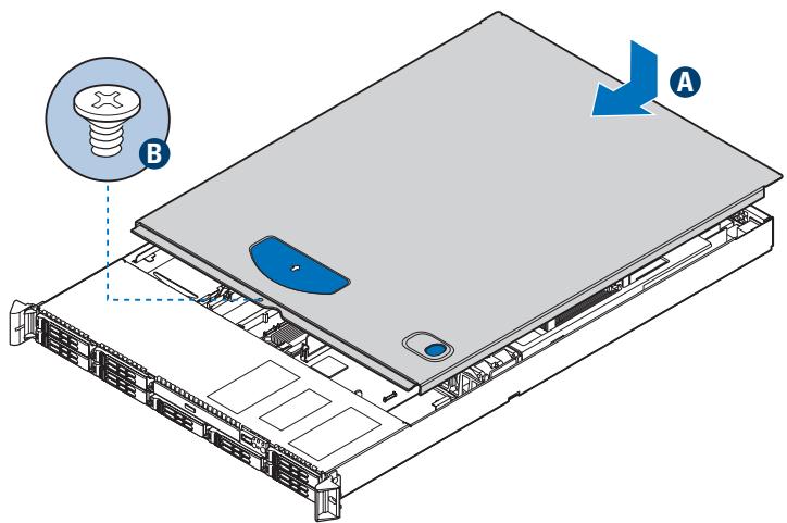 MAXDATA PLATINUM 1600 IR M2 - Installation du couvercle du serveur - 1