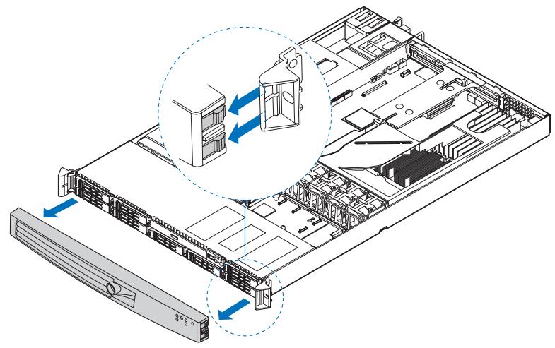 MAXDATA PLATINUM 1600 IR M2 - Retrait de la façade - 1