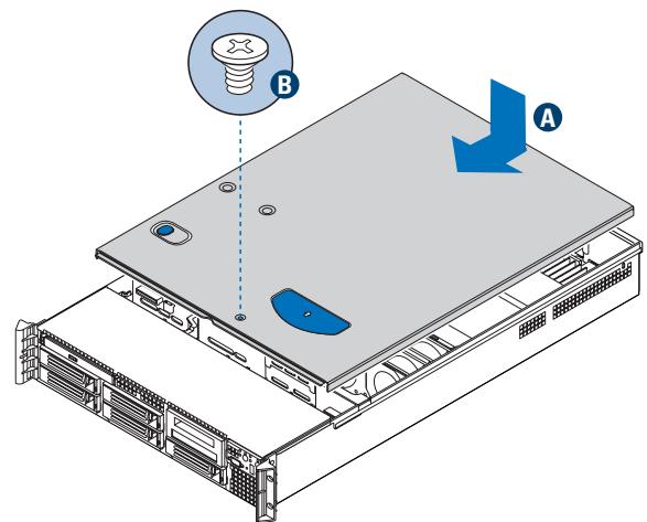 MAXDATA PLATINUM 2200 IR M7 - Installation du couvercle du serveur - 1