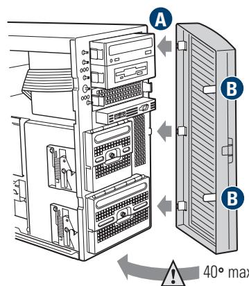MAXDATA PLATINUM 3200 I M7 - Fixation de la façade - 1