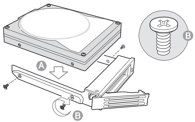 MAXDATA PLATINUM 7200 IR M7 - Mounting a Hard Disk Drive in a Carrier - 1