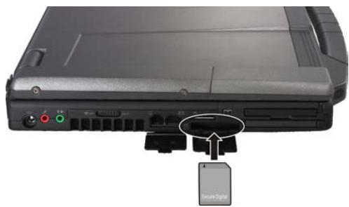 MAXDATA PRO 5500 IR - The Memory Card Slot - 1