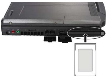 MAXDATA PRO 5500 IR - Der PC-Karten-Steckplatz - 1