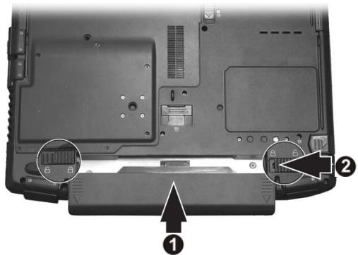 MAXDATA PRO 5500 IR - Inserting the Battery - 2