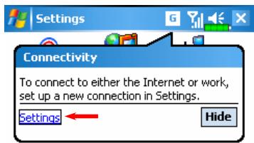 E-TEN G500 PLUS - Starting GPRS Connection - 2