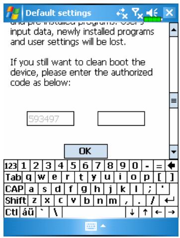 E-TEN G500 PLUS - Tap, Programs, Utilities, and then Default Settings. - 1