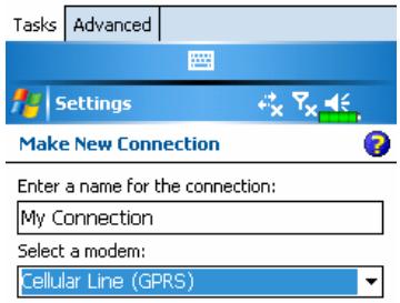 E-TEN G500 PLUS - Tap, Settings, the Connections tab, and then Connection Wizard. - 6