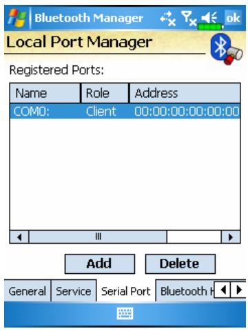 E-TEN G500 PLUS - Tap the Service tab - 1