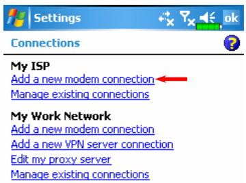 E-TEN G500 PLUS - Tap, Settings, the Connections tab, and then Connection Wizard. - 5