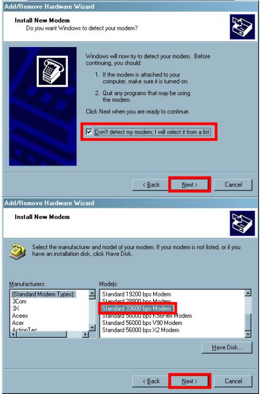 E-TEN M500 - virtualmodem. - 2