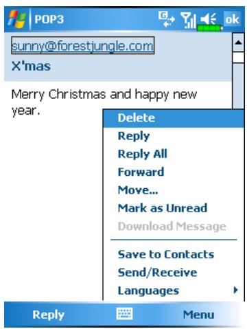 E-TEN M600 - E-mail Server Setup - 7