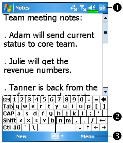 E-TEN M600 - Create a Note - 1