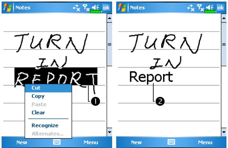 E-TEN M600 - Convert Writing to Text - 1