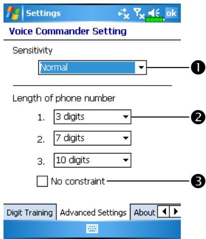 E-TEN M600 - Advanced Settings Page - 1
