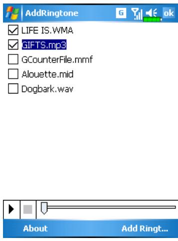 E-TEN M600 - Add Ring Tone - 1