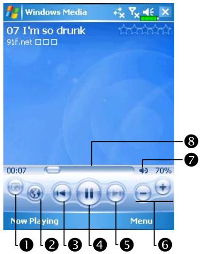 E-TEN M600 - Windows Media Player - 1