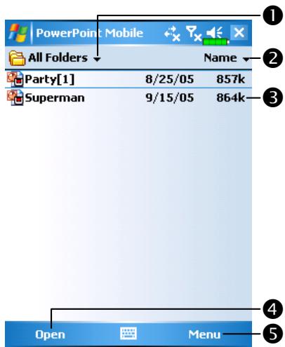 E-TEN M600 - PowerPoint Mobile - 1