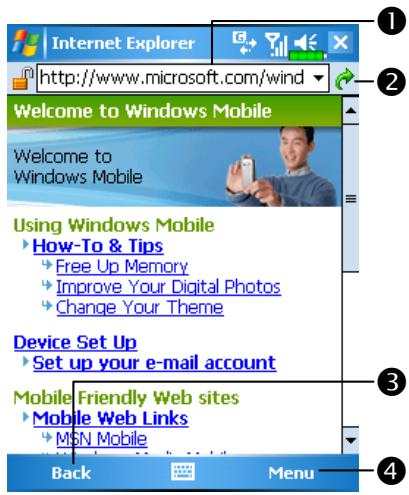 E-TEN M600 - Using Internet Explore - 1