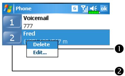 E-TEN M600 - Call from Speed Dial - 1