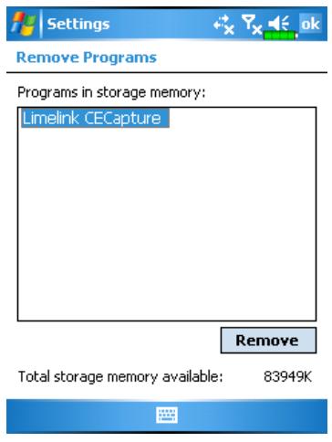 E-TEN M600 - Remove Programs - 1