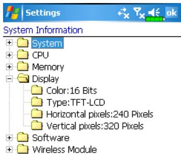 E-TEN M600 - System Information - 1