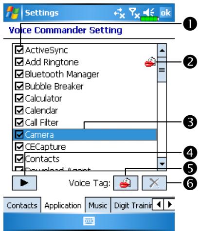 E-TEN M600 - Application Settings Page - 1