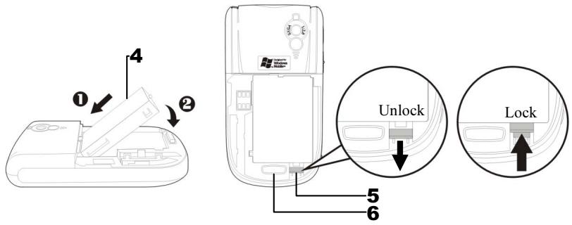 E-TEN M600 - Installing and Removing the SIM Card - 2
