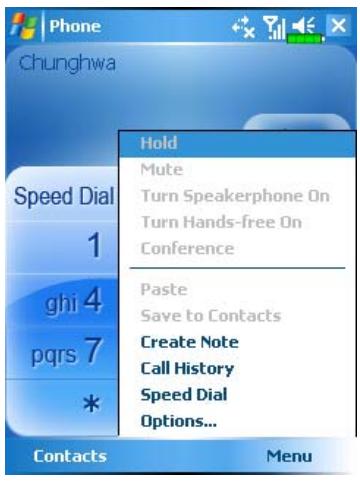 E-TEN M600 - Turning the Phone On or Off and Making Calls - 3