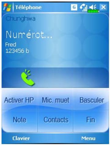 E-TEN G500+ - Éteindre ou allumer le téléphone et passer des appels - 4