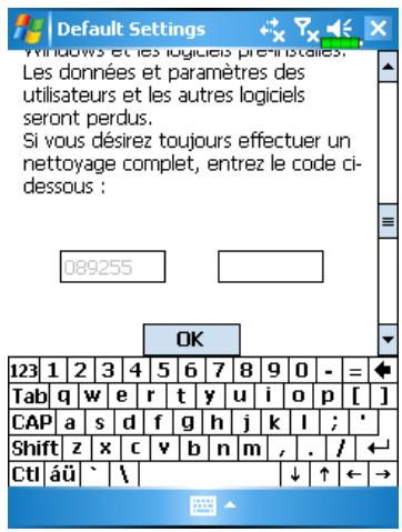 E-TEN G500+ - Redémarrer le pocket PC - 2