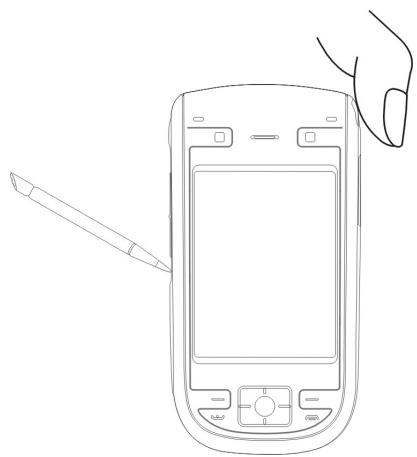 E-TEN G500+ - Redémarrer le pocket PC - 3